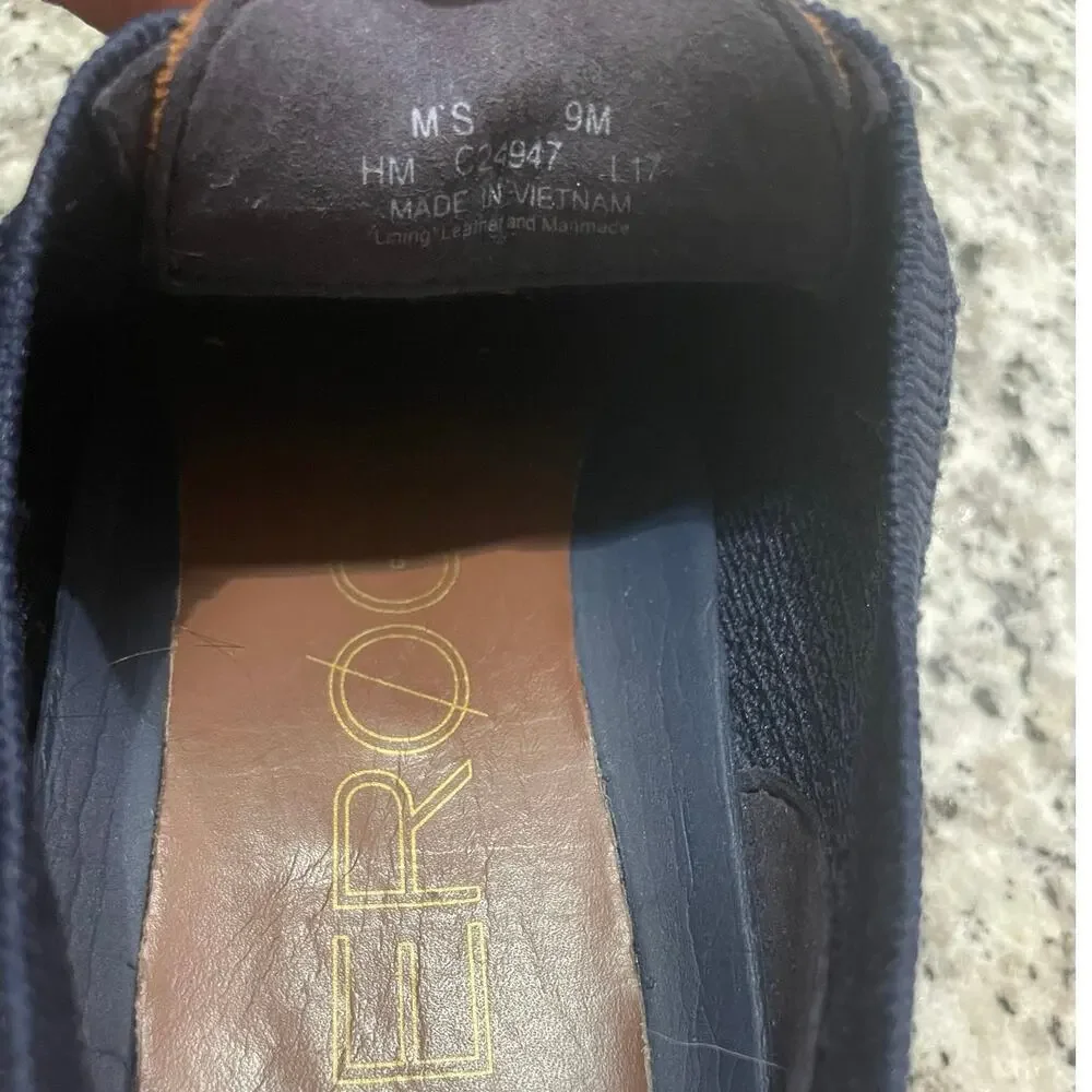 COLE HAAN OXFORDS SHOES STITCH LITE ZEROGRAND NAVY BLUE SZ 9 KNIT NORMCORE